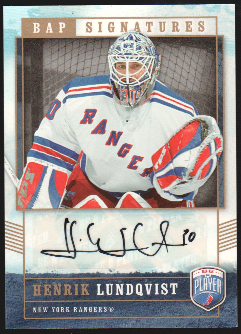 2006-07 Be A Player Signatures #HL Henrik Lundqvist (image for) 2006-07 Be A Player Signatures #HL Henrik Lundqvist
